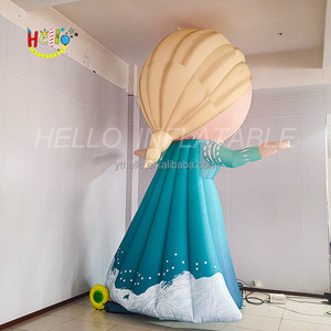 Personaggio dei cartoni animati gonfiabile su misura di ghiaccio e neve principessa gonfiabile con luce a Led - Product Image 6