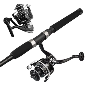 Lot de cannes à pêche spinning en fibre ultra-résistantes de 2,1 m et 2,4 m (40-80 g) pour la pêche au bar en gros - Product Image 4