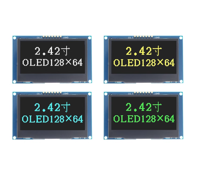 MLK 2.42 Inch Oled Display 128x64 White OLED Screen 2.42 Inch LCD Screen 2.42 Inch Dot matrix Screen Module