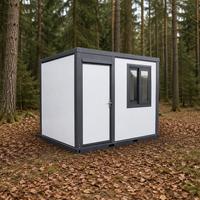 Unité de bureau mobile respirante de 3 mètres, conteneur préfabriqué avec bureau, chaises, armoire et fenêtres, design moderne pour immeuble de bureaux et usage résidentiel