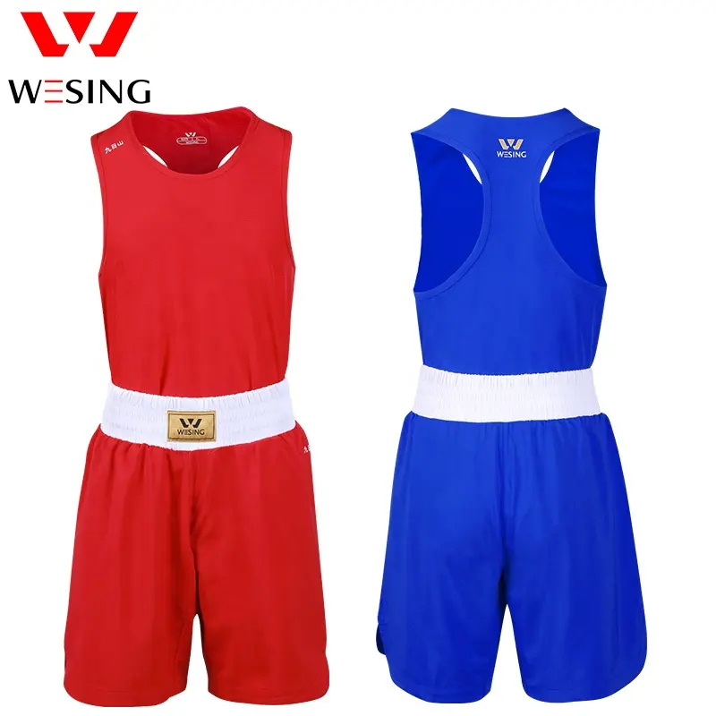 Wesing IBA Approved Custom Sports abbigliamento da boxe femminile uniformi da boxe da uomo professionali