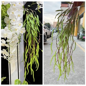 Plantes artificielles suspendues LO-798, fausses plantes vertes, guirlandes d'amarante, lianes de saule pour la décoration de mariage, d'événements et de murs domestiques - Product Image 3