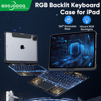 Clavier magique 360 °   Clavier Folio Rotatif pour iPad Pro 12.9 M2 2022, iPad Pro 11 2022, iPad Air 5 et iPad Air 4 (10e génération)