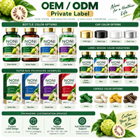Capsules végétaliennes d'extrait de Noni OEM/ODM 3000 mg Complément alimentaire 240 capsules