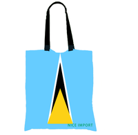 Sac en toile avec drapeau de Saint-Martin, sac de courses réutilisable, léger, pour les courses, les voyages, la plage, le travail, cadeau patriotique pour hommes et femmes