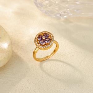 Nouvelle bague <span class=keywords><strong>anti</strong></span>-<span class=keywords><strong>stress</strong></span> et <span class=keywords><strong>anti</strong></span>-anxiété pour femme, en acier inoxydable plaqué or, motif géométrique rotatif, style européen et américain, très tendance - Product Image 1