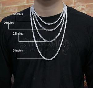 Kalung Perak 925 Populer 16-24 Inci Gaya Hip Hop Rantai Tali 2MM-<span class=keywords><strong>4MM</strong></span> Desain Klasik Baru untuk Pria/Wanita - Product Image 6