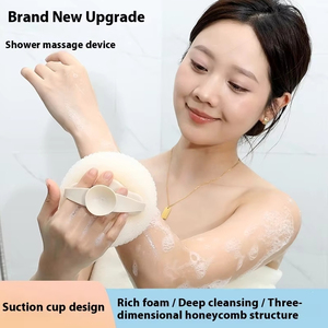 Brosse de massage corporel <span class=keywords><strong>Xiangyang</strong></span> : boule efficace pour le dos, en polyester, avec ventouse anti-éclatement, pour le bain et le corps - Product Image 3