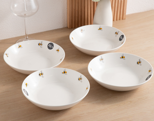Tazón de Cerámica Clásico Ecológico con Diseño de Abejorro de Dibujos Animados, Tazón de Porcelana Blanca para Ensalada y Arroz, Venta al por Mayor para Bodas y Uso Comercial - Product Image 6