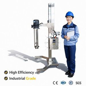 Liquid-Solid Mixer Lifting High Speed Mixer Disperser Mixer Homogenizing Emulsifying Machine - Product Image 5