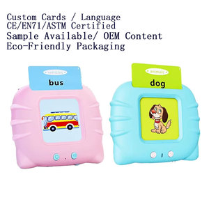 Tarjetas de Memoria Flash Interactivas OEM de 224 Palabras, Máquina de Aprendizaje de Idiomas Personalizada para Niños, Inglés, <span class=keywords><strong>Español</strong></span>, Árabe, Certificación CE EN71 - Product Image 1