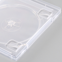 Boîtier de jeu de remplacement en plastique PS3 SUNSHING, transparent, pour un seul disque Blu-ray, pour jeux vidéo PlayStation 3, boîtes de rangement pour DVD et CD