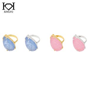 Fabricant et fournisseur de bijoux fins, <span class=keywords><strong>grosse</strong></span> <span class=keywords><strong>bague</strong></span> en forme de poire <span class=keywords><strong>avec</strong></span> pierres semi-précieuses - Product Image 5