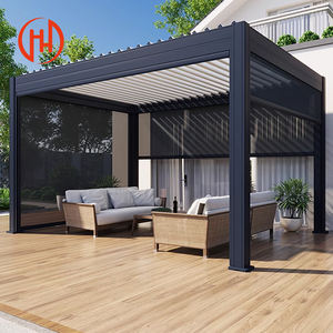 <span class=keywords><strong>Pergola</strong></span> en aluminium à toit rabattable, pare-soleil en aluminium, fourni par l'usine - Product Image 3