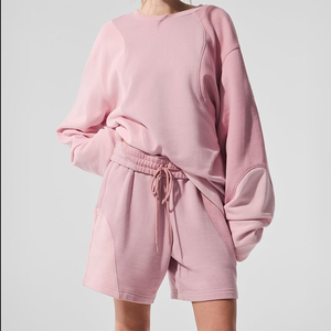 Ensemble survêtement sport personnalisé : pantalon de jogging et sweat à capuche de haute qualité, coupe oversize, avec patch brodé et motif uni - Product Image 3