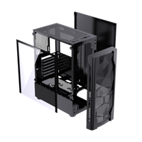Boîtier d'ordinateur de jeu transparent personnalisable ATX ITX M-ATX Mid Tower 2026, tours de boîtier d'ordinateur de jeu, boîtier de PC de jeu