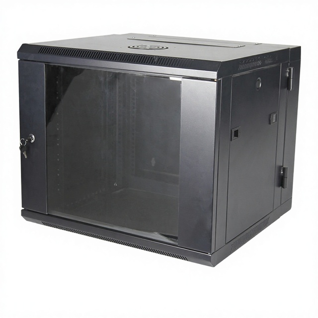 WU JIANG Luxury Assemble Network Cabinet Box Data Center 19" Rack-Mounted Standard Metal Tempered Glass Door Stock IP20 Powder