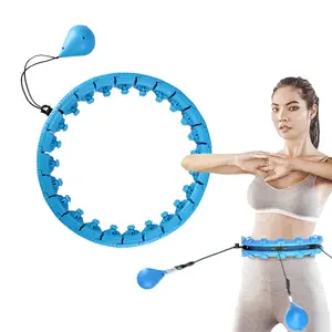 Weight Loss Smart Waist Exercise Ring Pilates Circles Infinity Hoop Detachable 24 Knots Fitness Hoop