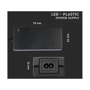 Alimentatore Trasformatore 24V 60W CV 2.5A Adattatore AC con Spina 220V a DC 24V Materiale PC IP44 SKU 3264 - Product Image 4