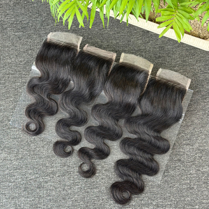 ผมบราซิลแบบลอนธรรมชาติ สีธรรมชาติ  พร้อมเชือกผูกผมแบบ HD Lace Closure ขนาด 4x4  ความยาว 12-20 นิ้ว ผมแท้ 100% เวอร์จิ้น เรมี่  ราคาขายส่ง - Product Image 5