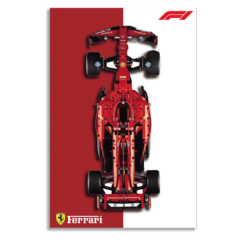 โมเดล Ferrari SF24-F1-B ไม่รวมชุดตัวต่อรถ