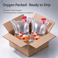 Sac de livraison pour crevettes vivantes, sac d'expédition pour poissons ornementaux, pochette à oxygène pour le commerce d'aquariums, taille personnalisée, étanche, recyclable
