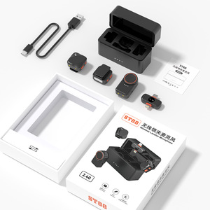 ST88 <b>Wireless</b> Lavalier <b>Microphone</b> 2.4G For Live Streaming Recording With Ai Noise Reduction - Product Image 1