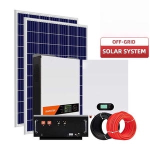 थोक मूल्य पूर्ण सेट 1kw 3kw 5kw से 5kw का ऑफ ग्रिड सोलर पावर सिस्टम - Product Image 1