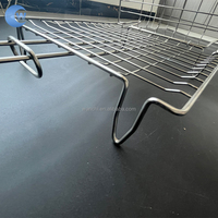 Filet de gril pliant carré détachable en acier inoxydable pour barbecue personnalisé Filet de poisson grillé avec clip