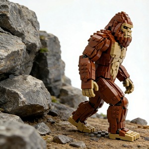 Set di Costruzioni MOC Bigfoot-Gorilla in Plastica, Modello Fai-da-Te con 509 Pezzi Compatibili con Altri Blocchi - Product Image 3