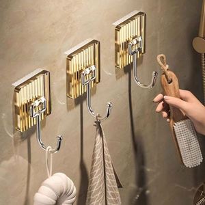 Multi-purpose Plastic Wall Mounted Towel Hooks Organizer Behind-door <b>Key</b> Cloth <b>Hanger</b> Rack for Bathroom Robe Towel Holder Tools - Product Image 5