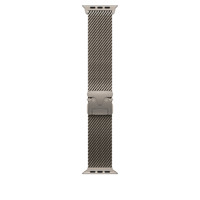 Naturfarbenes Titan-Milanaise-Armband für Apple Watch Ultra, Schwarzes Titan-Milanaise-Armband für Apple Watch Ultra 2 49 mm
