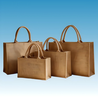 Sac fourre-tout promotionnel en jute AI-MICH pour cadeaux de fête d'anniversaire, cadeaux de remerciement, vente en gros, petite taille, avec logo
