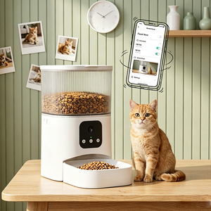 Pet Feeder With Camera Smart Feeder Pet Pet Feeder Automatic <b>Wifi</b> Smart Pet Feeder - Product Image 1