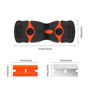 أداة تنظيف لإزالة الملصقات والشارات والطلاء أداة مكشطة شفرة حلاقة بلاستيكية قابلة للسحب - Product Image 3