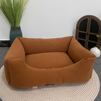 Coussin pour chien et chat en velours côtelé, solide, tendance, lavable, antidérapant, super doux et chaud, tailles petites à grandes