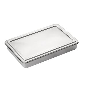 Plaque de service carrée dorée pour <span class=keywords><strong>tiramisu</strong></span>, plateau <span class=keywords><strong>à</strong></span> gâteau, moule <span class=keywords><strong>à</strong></span> pain, plaque de cuisson en acier inoxydable argenté, plaque de barbecue, assiette <span class=keywords><strong>à</strong></span> snacks - Product Image 6