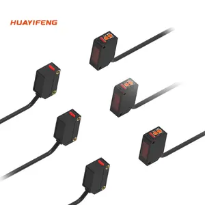 Huayifeng produsen Sensor Sensor 12 ~ 24V DC LED IR Sensor fotolistrik ekonomis IP64 untuk deteksi jarak jauh