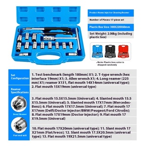 17pcs <strong>Car</strong> CRIN Diesel Injector Seat Cutter Oil Nozzle <strong>Reamer</strong> Carbon Remover Clean Repair <strong>Tool</strong> Automotive Universal - Product Image 3