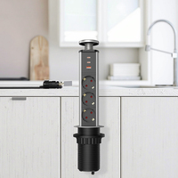 Prises de courant allemandes modernes Cuisine 1 1 USB 2 Type-C PD 67W QC Chargement industriel 16A 1.8m Cuivre/Aluminium SDK