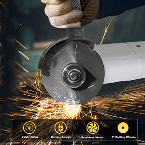 Portable 1200W Cordless Angle Professional DIY Mini Cutter for Grinding <b>Disc</b> Metal/Wood Local EU Warehouse AG-100HP Angle Grinde - Product Image 2