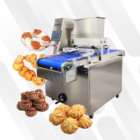 Machine à déposer la pâte pour la fabrication de gâteaux croustillants et de biscuits en forme de double trémie
