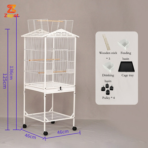 Jaula Grande para Loros, Súper Cómoda, Fácil de Montar, de Metal y Hierro, para Todo Tipo de Aves - Product Image 4