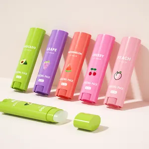 Grosir kemasan lip balm kosong plastik mewah oval lip balm stik tabung wadah