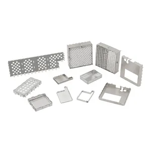 Custom Aluminium PCB Board Housing Steel Stamping Parts Components Board Level Shielding Cover RFI EMI Shield
