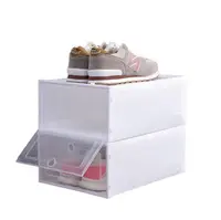 Распродажа, прозрачная Складная складная пластиковая коробка для хранения обуви высшего качества