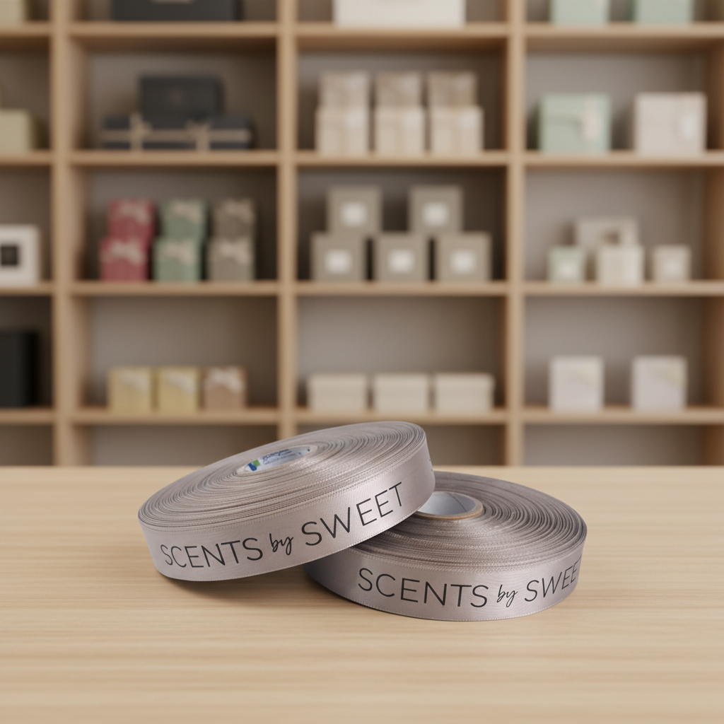Custom Gift Ribbon Polyester Ribbon for Bows Luxury Personalised Ribbon Eco Friendly