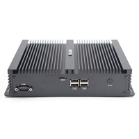Nouvel ordinateur miniature embarqué I7-10710U 2CAN 8 ports USB double LAN compatible Win11 faible consommation d'énergie ordinateur industriel SSD+HDD