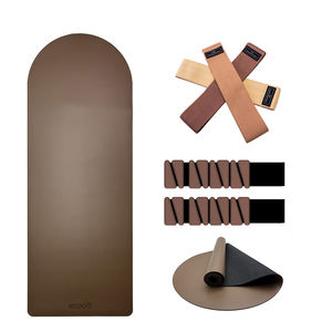 Logo personalizzato in fabbrica manubri color cioccolato, tappetino Yoga, fascia di resistenza per palestra, Set Fitness Yoga, accessori per Pilates - Product Image 1