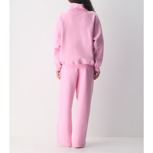 Tute Streetwear <span class=keywords><strong>di</strong></span> Lusso Premium, Set Felpa con Cappuccio e Pantaloni in Pile Personalizzati, Design Accogliente con Strass e Maniche Raglan - Product Image 3